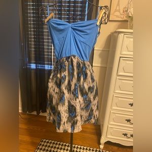 Vintage urban outfitters Blue and Black Dress